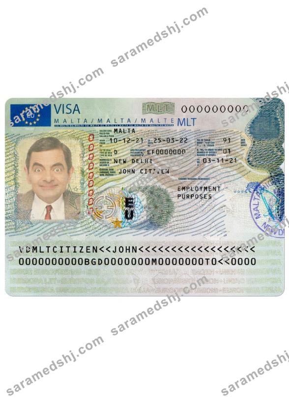 MALTA travel visa version 2